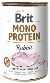 Brit Mono Protein Rabbit - konzerva pro psy 400 g