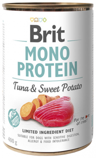 Brit Mono Protein Tuna and Potato - konzerva pro psy 400 g