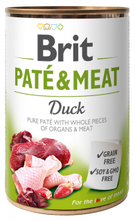 Brit Paté and Meat Duck - konzerva pro psy 400 g