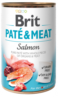 Brit Paté and Meat Salmon - konzerva pro psy 800 g