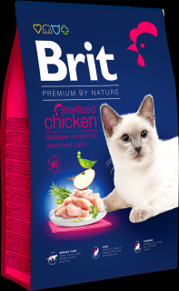 Brit Premium Cat By Nature Sterilised Chicken 300 g