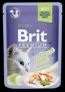 Brit Premium filetky se pstruhem v želé - kapsička 85 g