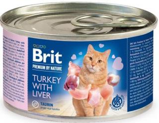 Brit Premium krůta a játra - konzerva pro kočky 200 g