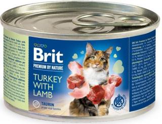 Brit Premium krůta a jehněčí - konzerva pro kočky 200 g