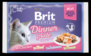 Brit Premium MULTIPACK Dinner Plate JELLY - kapsička 4x85 g