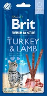 Brit Premium Stick krůtí a jehněčí 3 ks - pamlsek pro kočky