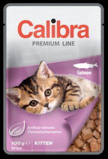 Calibra Cat Kitten losos v omáčce - kapsička 100 g