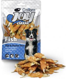 Calibra Joy Fish and Chicken Slice 80 g - rybičky obalené kuřecím masem