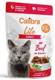 Calibra Life hovězí v omáčce - kapsička pro kočky 85 g