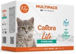 Calibra Life Multipack Sterilised - kapsička pro kočky 12x85 g