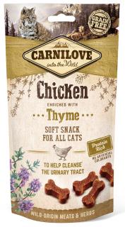 Carnilove kuře s tymiánem - poloměkký pamlsek pro kočky 50 g