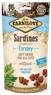 Carnilove sardinka s petrželí - poloměkký pamlsek pro kočky 50 g