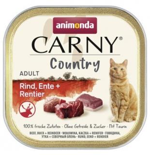 Carny Country paštika různé druhy - mistička pro kočky 100 g Druh: hovězí, kachna a sob