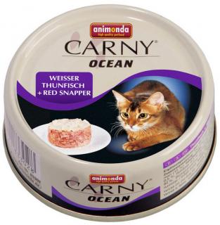 Carny Ocean tuňák a chňapal červený - chutná masová konzerva pro kočičky 80 g