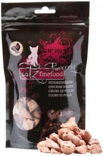 Catz Finefood Purrrrly 103 kuřecí srdíčka - mrazem sušené pamlsky pro kočky 35 g