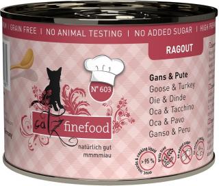 Catz Finefood Ragout husa a krůta - konzerva pro kočky 190 g