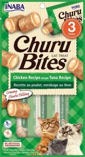 Churu Bites Chicken Tuna - pamlsek pro kočky 3x10 g
