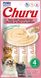 Churu Purée Tuna Salmon - pamlsek pro kočky 4x14 g