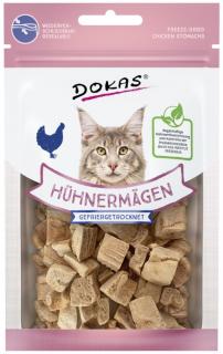 DOKAS kuřecí žaludky - mrazem sušené pamlsky pro kočky 12 g