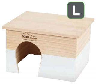 Dřevěný domeček bílý - velikost L