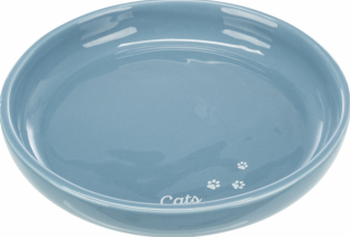 Extra široká keramická miska pro kočky 18 cm Barva: modrozelená