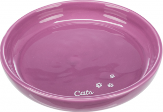 Extra široká keramická miska pro kočky 18 cm Barva: purpurová