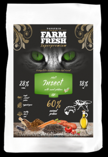 Farm Fresh Cat Adult Insect Grain Free 15 kg bílý chovatelský pytel