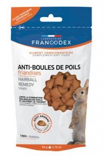 Francodex Hairball Remedy pro králíky slad a papája - 50 g