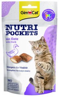 GimCat Nutri Pockets kachna a vitamíny - pamlsky pro kočky 60 g