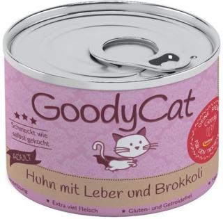 GoodyCat Adult kuře s játry a brokolicí - konzerva pro kočky 180 g