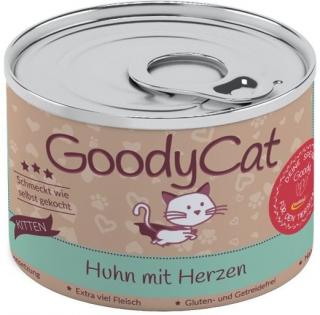 GoodyCat Kitten kuřecí maso a srdce - konzerva pro koťátka 180 g