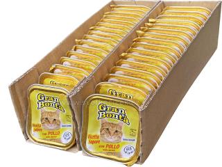 Gran Bonta paté s kuřecím MULTIPACK - vanička pro kočky 32x100 g