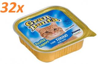 Gran Bonta paté s tuňákem MULTIPACK - vanička pro kočky 32x100 g