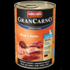 GranCarno Junior různé druhy - konzerva pro štěňata 400 g Příchuť: hovězí a kuře