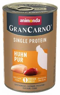 GranCarno Single Protein různé druhy - konzerva pro psy 400 g Příchuť: kuřecí