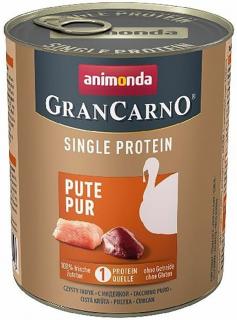 GranCarno Single Protein různé druhy - konzerva pro psy 800 g Příchuť: krůtí