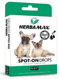 Herba Max přírodní spot-on pro psy a kočky 5x1 ml