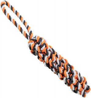 HipHop bavlněný pešek šedo-oranžový 40 cm