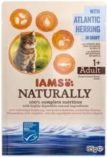 IAMS Naturally sleď v omáčce - kapsička pro kočky 85 g