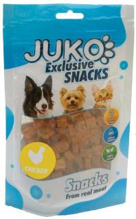 Juko mini kostičky a kuřetem a zeleninou - pamlsky pro kočky a psy 70 g