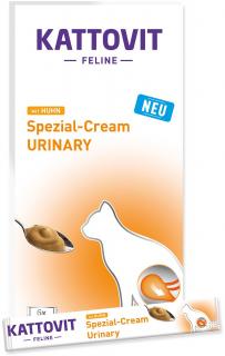 Kattovit Urinary kuřecí krém pro kočky se sníženým obsahem hořčíku 6x15 g