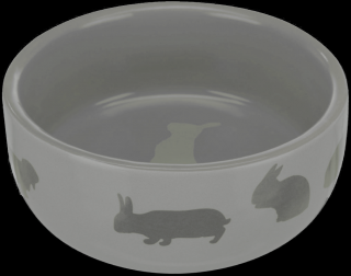 Keramická miska pro králíky barevná 250 ml, 11 cm Barva: šedá