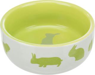 Keramická miska pro králíky barevná 250 ml, 11 cm Barva: světle zelená