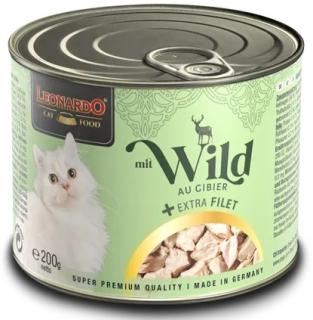 Leonardo Extra Filet kuře a zvěřina - konzerva pro kočky 200 g