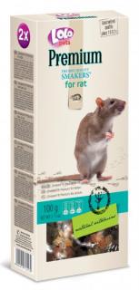 LOLO Premium Smakers 2 klasy pro potkany 100 g - kompletní krmivo