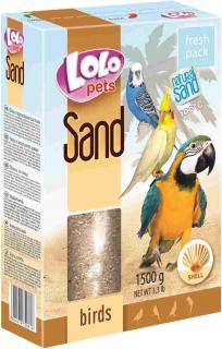 Lolopets písek pro ptáky s mušlemi 1500 g