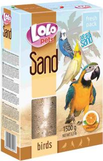 Lolopets písek pro ptáky s pomerančovou vůní 1500 g