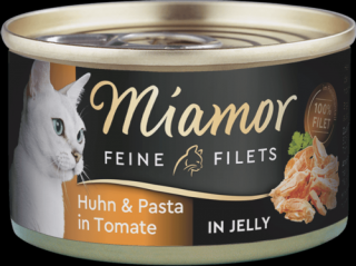 Miamor Feine Filets kuřecí filet s těstovinami a rajčetem v želé - konzerva 100 g