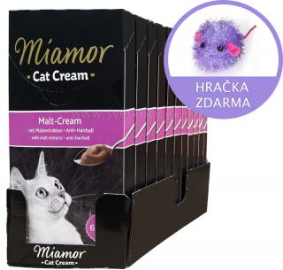 Miamor Malt Cream 6x15 g MULTIPACK - 11 krabiček  + myš ZDARMA