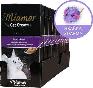 Miamor Malt Cream se sýrem 6x15 g MULTIPACK - 11 krabiček  + myš ZDARMA
